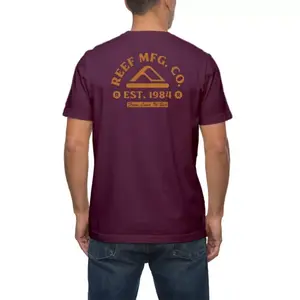 Мужская футболка с принтом в стиле хакерской тематики Reef, бургундия