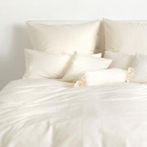 Dream Sleep Uni Mako Сатиновые наволочки 80x80 см кремовые Traumschlaf