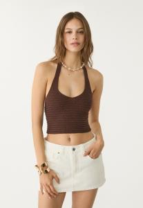 Мини-юбка Shorts Stradivarius, белый