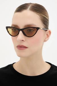 Солнцезащитные очки Bottega Veneta, коричневый