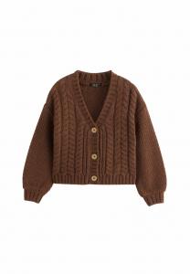 Кардиган Next CABLE, Chocolate Brown/Brown