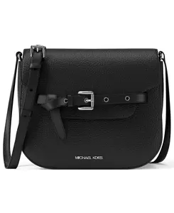 Маленькая сумка через плечо Emilia Saddle Michael Kors, Black