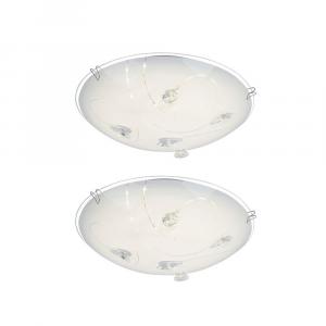 Globo Lighting Светодиодный потолочный светильник INKA, белый опал, комплект из 2 штук