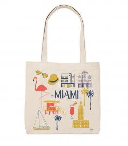 Сумка-тоут Miami Everyday Claudia Pearson, Mustard, blue, orange