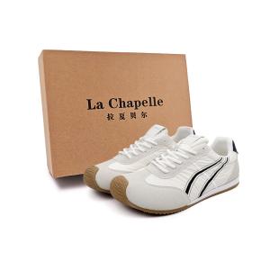 La Chapelle Противоскользящие и износостойкие дышащие низкие повседневные туфли с отскоком, женские бежевые