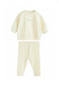 Спортивный костюм из двух частей стандартного кроя Next, Cream
