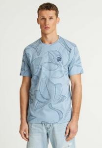 Футболка с принтом WILD CHASIN', светло-голубой