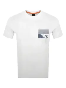 Футболка с графичным принтом Hugo, белый