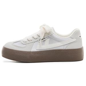 WARRIOR Дышащие и нескользящие низкие кеды из холста для женщин серо-серебристый бежевый, цвет Gray Silver Beige