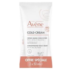 Набор кремов для рук Avene для сухой и очень сухой кожи, холодный крем, 2 x 50 мл Avène