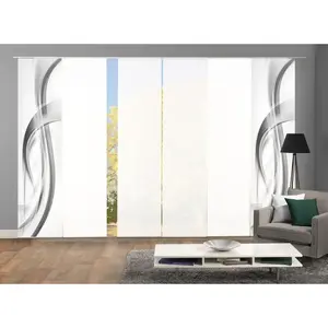 Раздвижная штора FALA Панельная каретка 6 шт. комплект Раздвижной занавес Digi 6 шт. FALA ЯГОДА Home Wohnideen, серый