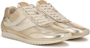 Кроссовки Vince Oasis Runner Lace-Up Sneakers, Champagne Gold Leather