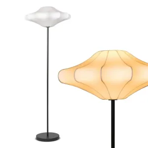 Современный светодиодный напольный светильник Atlas 170 см с абажуром из полимерного материала Brightech, черный