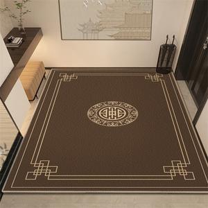 Y U-LIVE Ковер 140х140 см для прихожей в китайском стиле, не скользящий, с бархатным покрытием, можно обрезать