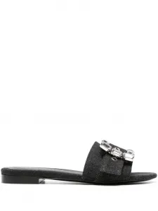 Джинсовые шлепанцы Fade Roberto Festa, черный