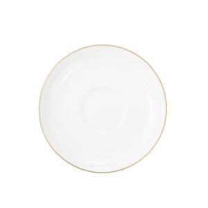 Liberty Чайное блюдце с золотой каймой 13 см Seltmann Weiden, белое золото