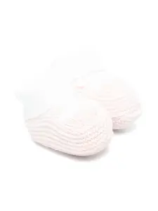 Вязаные пинетки Little Bear, белый
