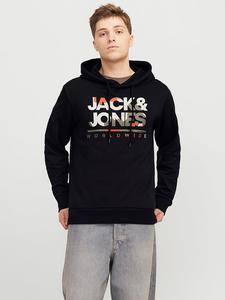 Jack & Jones Худи "Люк" черного цвета