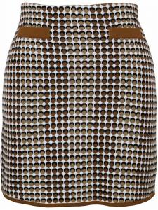 Мини-юбка Moda в коричневом мультиколоре LUCY PARIS