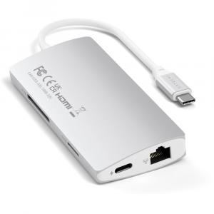Док-станция Satechi USB-C Multi-Port Adapter 4K with Ethernet V2 ST-TCMA2S