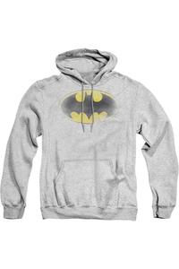 Толстовка с капюшоном и выцветшим логотипом Batman для взрослых Gildan, цвет athletic heather