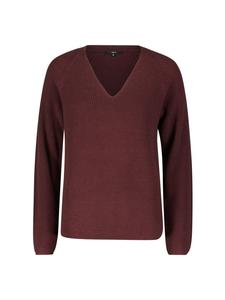 Фактурный свитер с V-образным вырезом в цвете Mystic Berry Zero