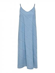 Платье до колена ONLY, светло-синий деним