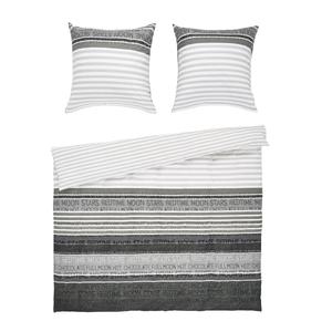 Постельное белье Janine светло-серый, темно-серый ширина/длина: 200/200 см