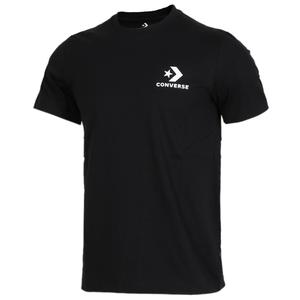 Футболка мужская Converse с принтом звезды и шеврона черная