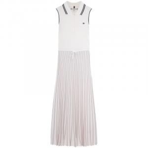 Плиссированное платье миди Tommy Hilfiger, белый