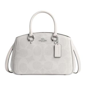 COACH Женская белая сумка через плечо из искусственной кожи