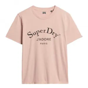 Футболка с коротким рукавом Superdry Brand Mark Relaxed Fit, розовый