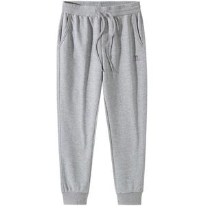 Однотонные мужские спортивные штаны с микростретч-эластичными манжетами и универсальным поясом на шнурке CAMEL, светло-серый