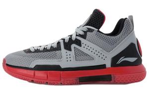 Баскетбольные кроссовки WOW 5 мужские низкие черные/серые/красные Lining