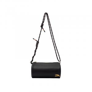 ANTA Синтетическая кожа цилиндрическая сумка через плечо унисекс базовая черная, Basic Black