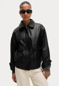 Куртка из искусственной кожи свободного кроя Marks & Spencer, Black