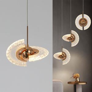 Хрустальный потолочный светильник, современный подвесной светильник, светодиодный подвесной светильник, люстра для кухни, спальни, столовой, теплый белый Rosikey