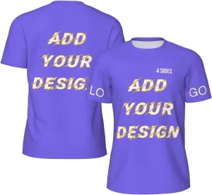 Футболка мужская Custom T Shirts с принтом на 4 сторонах