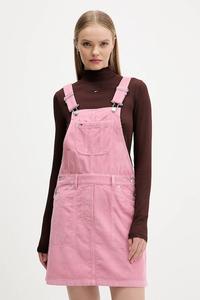 Вельветовое платье Tommy Jeans, розовый