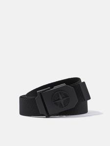 Ремень с квадратной пряжкой и логотипом Compass Stone Island 9300003 TAPE BELT, черный
