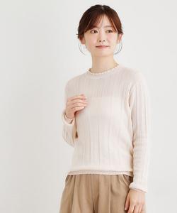 Ажурный вязаный пуловер