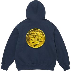 Анархия худи Supreme, синий/темно-синий