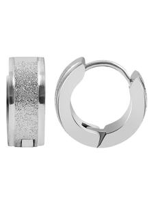 Adeliás Женские серьги - серьги-кольца на шарнирах из нержавеющей стали серебристого цвета