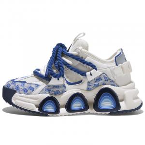 Кроссовки masongarments Windstorm Collection Chunky Sneakers Unisex Low-top Blue And White Porcelain, белый