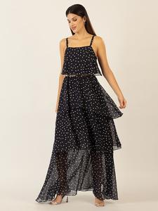 Длинное платье APART, черный