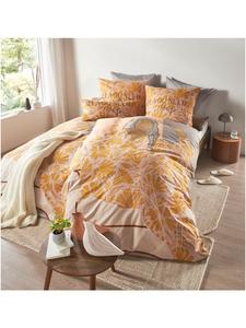 Постельное белье с принтом в охристых и кунжутных тонах  Heine, Ocker-sesam-bedruckt