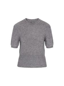 DreiMaster Женский свитер серого меланжевого цвета