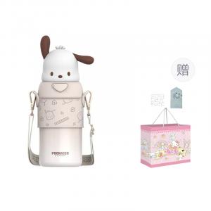 Термостакан Sanrio, Sanrio Naughty Insulated Cup (Pochacco+Shopping Bag Greeting Card Sticker)