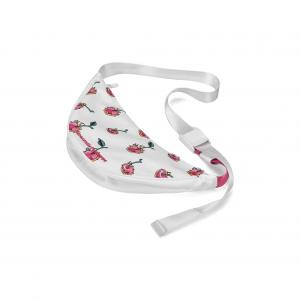 DRACONITE Полиэстеровая сумка через плечо поясная сумка кроссбод сумка-бананка унисекс серый красный контраст, White Red