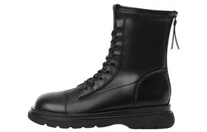 Женские ботинки DAPHNE Martin из экокожи на шнуровке, черный